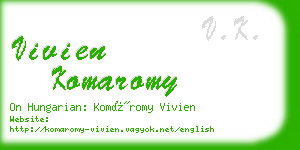 vivien komaromy business card